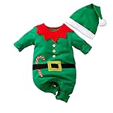 Hifot Baby Strampler Weihnachten Weihnachtsoutfit,Strampler Junge Mädchen,Neugeborenes...