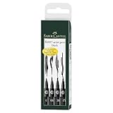 Faber-Castell 167139 - Tuschestift Pitt artist pen 4er Packung: 1.5, SC, SB, B,...