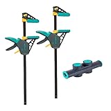 wolfcraft XL-Einhandzwingen-Set, 3-tlg. I 8624000 I Ermöglicht flexible...