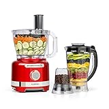Klarstein Luca Multifunktionsmixer Standmixer Zerkleinerer Küchenreibe Saftpresse Food...