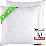 Gentle North Kopfkissen (45x45 cm groß) - 2er Set Kissen für Bett und als...