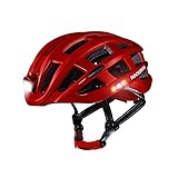 ROCKBROS Fahrradhelm mit USB, Wasserdicht Radhelm Herren Damen, Integriert EPS...