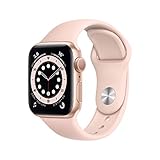 Apple Watch Series 6 (GPS, 40MM) Aluminiumgehäuse Gold mit Rosa Sand...