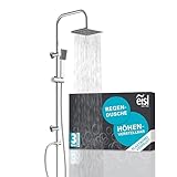 EISL EASY ENERGY Duschset, Duschsystem ohne Armatur 2 in 1 mit großer Regendusche (176 x...