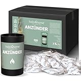 holz4home® Anzündtüten 500 Stück Grillanzünder Kaminanzünder Anzünder I...