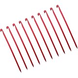 YPREWY Zeltheringe aus Aluminiumlegierung, quadratischer Kopf, Metalltextur, perfekt für...