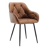 WOLTU Esszimmerstuhl, Küchenstuhl, Stuhl Esszimmer Wohnzimmer, ergonomischer...