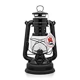 Feuerhand Sturmlaterne Baby Special 276 Schwarz - Für Garten, Camping & Balkon...