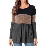 Bearsland Women's Nursing Tops Long Sleeve Scoop Neck Breastfeeding Shirt...