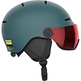 Salomon Orka Visor Kinder Helm Ski Snowboarden, Integrierter Komfort, einfach...