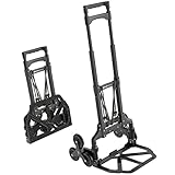 ATHLON TOOLS Aluminium Treppensteiger-Sackkarre klappbar - extra Langer Griff 110 cm -...