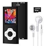 MP3-Player/MP4-Player mit Bluetooth 5.2, Musik-Player mit 32 GB Speicherkarte, 1.8 Zoll...