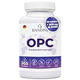 Bandini® Traubenkernextrakt 365 Kapseln 1076mg je dosis | Höchster OPC Gehalt...