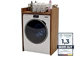 CraftPAK Waschmaschinenschrank geeignet für Waschmaschine & Wäschetrockner,...