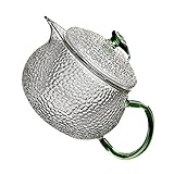 KICHOUSE Verdickte Glas - Filter mit Teekannen Teesieb klein Glas-Ei Wasserkocher...