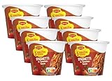 MAGGI 5 Minuten Terrine Spaghetti in Tomatensauce, leckeres Fertiggericht, Instant-Nudeln,...