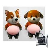Hundeaufkleber für Autos | 2 Stück Anti-Kollisions-Aufkleber für LKW, Silikonaufkleber...