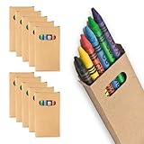 WPRO Wachs-Malstifte 10-er Set mit je 6 Farben | Mini | Farbstifte |...