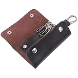 Mobestech Echtes Leder Schlüsselmäppchen Herren Vintage Schlüsselorganizer Tasche Mit...