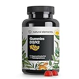 Vitamin D3 K2 Gummies KIDS – 120 fruchtige Gummies – vegan, zuckerfrei –...