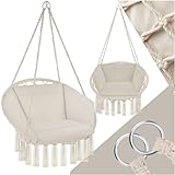 tectake® Indoor und Outdoor Hängesessel, Terrassen und Balkonmöbel,...
