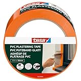 tesa Putzband PVC - Putzklebeband mit verstärktem PVC-Trägermaterial - zum Schutz beim...