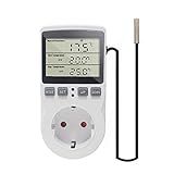 KETOTEK Temperaturregler Steckdose 230V mit Fühler Digital Thermostat Steckdose...