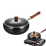 Chinesischer Handgefertigter Gusseisen-Wok,Unbeschichteter Chinesischer Traditioneller...