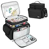 LEFOR·Z Nähzubehör Tasche,Nähset Aufbewahrungstasche Organizer,Doppelschicht Nähzeug...