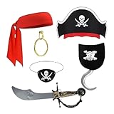 Generisch Kinder-Piraten-Kostüm-Set, Kinder-Piraten-Halloween-Cosplay-Kostüm | Dress Up...