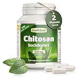 Chitosan Kapseln hochdosiert - mit 2400mg Chitosan pro Tag (120 Kapseln) -...