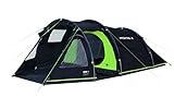High Peak Tunnelzelt Atmos 3, Campingzelt mit Zeltboden, Trekkingzelt für 3 Personen, 2...