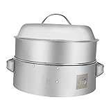 Cabilock Edelstahl Steak Abdeckung Brenner Topf Fritteuse Dampfgarer Für Zuhause...