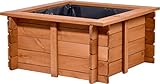 dobar 29236FSCe Hochteich Square - Gartenteich aus robustem Holz - Miniteich...