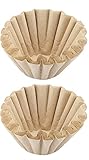 Korbfilterpapier, 50 Stück Einweg Holzfaser Korbfilter Kaffeefilter Universal...