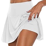 GUKOO Tennisrock Damen Einfach und Vielseitig Tennisrock Mädchen Atmungsaktive Rock mit...