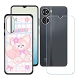 Hülle für ZTE Blade V41 Vita 5G + HD Panzerglas, Sanft Handyhülle Silikon Schutzhülle...