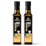 Kräuterland Bio Walnussöl 500ml - 2x 250ml Walnusskern Öl nativ, kaltgepresst...