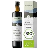 nedura® Schwarzkümmelöl BIO kaltgepresst (ungefiltert) 500ml – mit hohem...