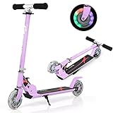 COSTWAY Scooter höhenverstellbar, Kinder Roller klappbar, Kickroller mit 2...