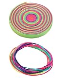 KGDUYC Spielzeug Springseil - 10 M Gummitwist Kinder für Hüpfspiele, Hüpfgummi 1cm weit...