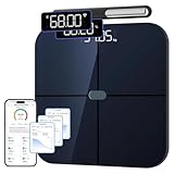 Healthkeep Personenwaage, Impedanzmesser, vernetzt, WLAN & Bluetooth, mit 8...