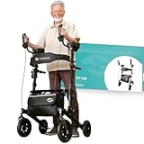 Helavo Outdoor-Arthritis-Rollator mit gepolsterten Unterarmstützen - Stand Up...