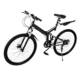 SHOWLIVEU Mountainbike Vollfederung Scheibenbremse Erwachsenes Fahrrad 26 Zoll 21 Gang...