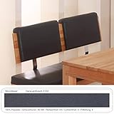 expendio Rückenkissen 50 cm für Holzbank Eckbank Sitzbank Klemmkissen Verschiedene...