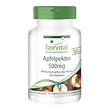 Apfelpektin Tabletten - mit löslichen Ballaststoffen, Calcium und Vitamin C - VEGAN - 100...
