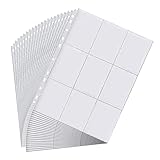 Relota 40 stück Sammelkarten Hüllen Doppelseitiger 720 pockets, Karten Sleeves...