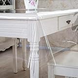 Tischdecke Transparent Schutzdecke Glasklar Durchsichtig Klarsichtfolie 0,2mm...