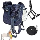 My Sweet Pony® Kinder Shettysattel Set *Conny* Schwarz + Halfter + Führstrick...