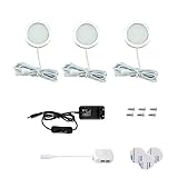 Vlio LED Schrankbeleuchtung 3er Set, LED Unterbauleuchten Warmweiß,...